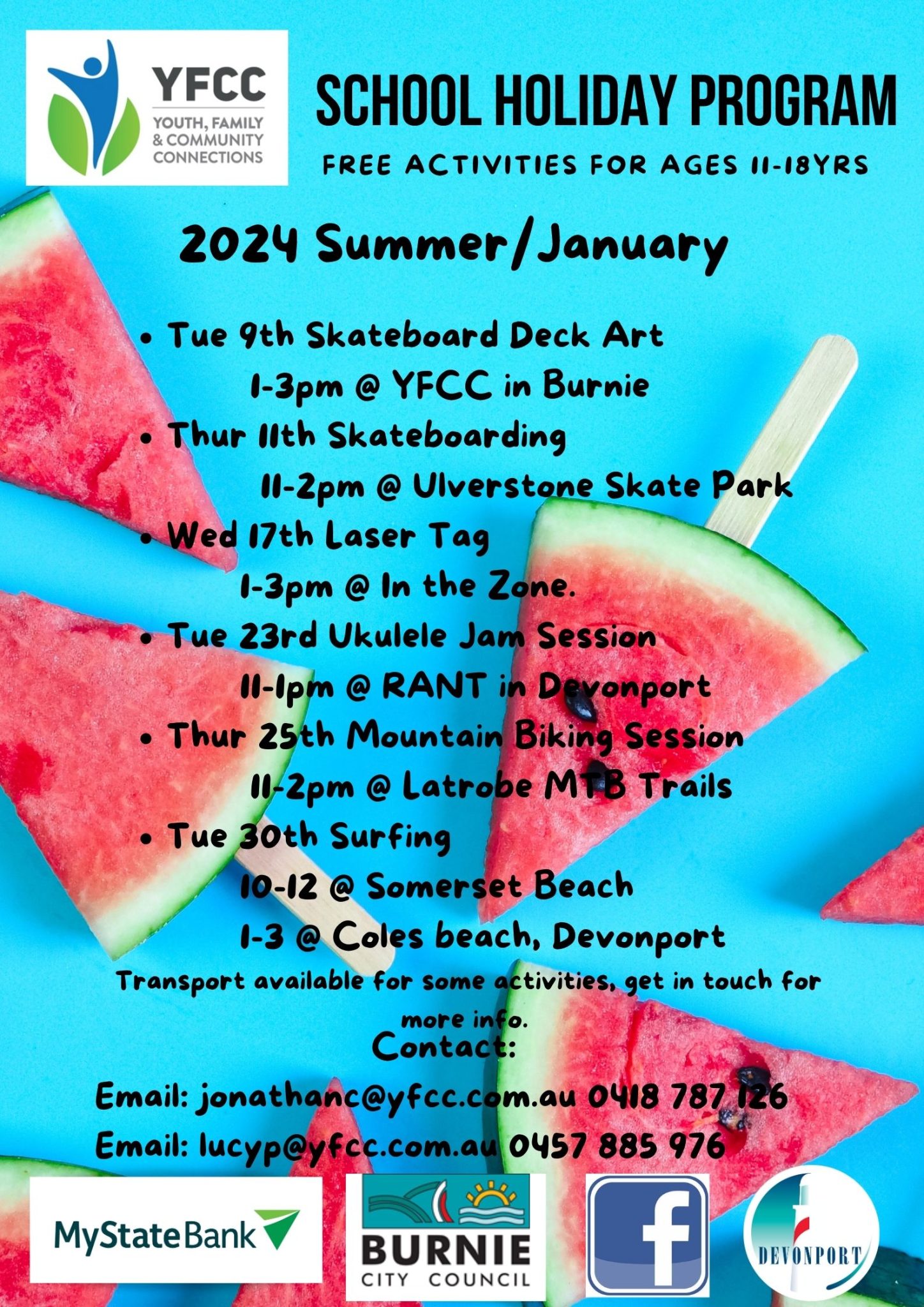 SUMMER SCHOOL HOLIDAY PROGRAM 2024 YFCC